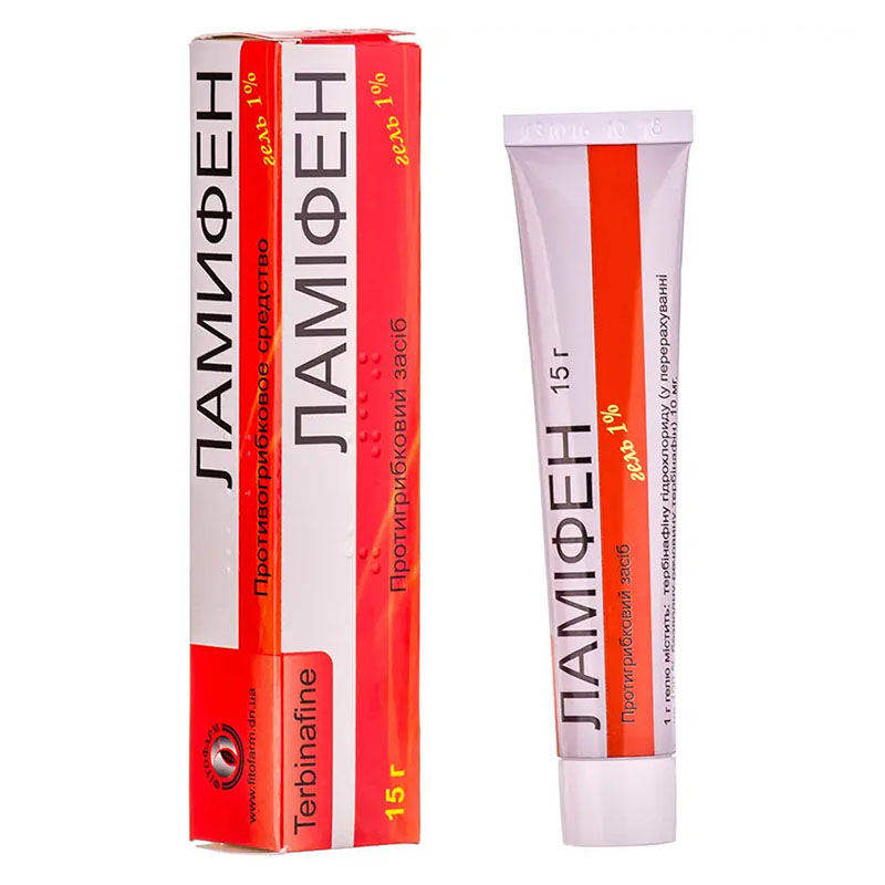 Ламіфен гель 1% по 15 г у тубах