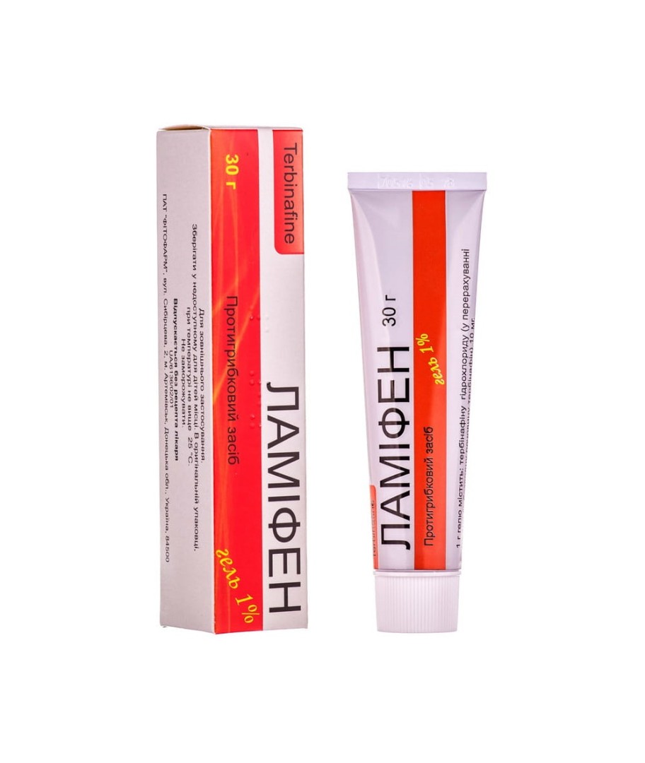 Ламіфен гель 1% по 30 г у тубах