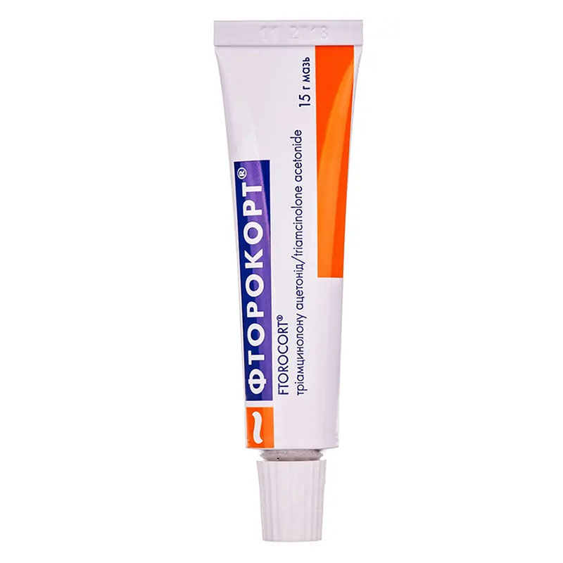 Фторокорт мазь 1 мг/1 г по 15 г в тубах