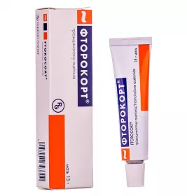 Фторокорт мазь 1 мг/1 г по 15 г у тубах