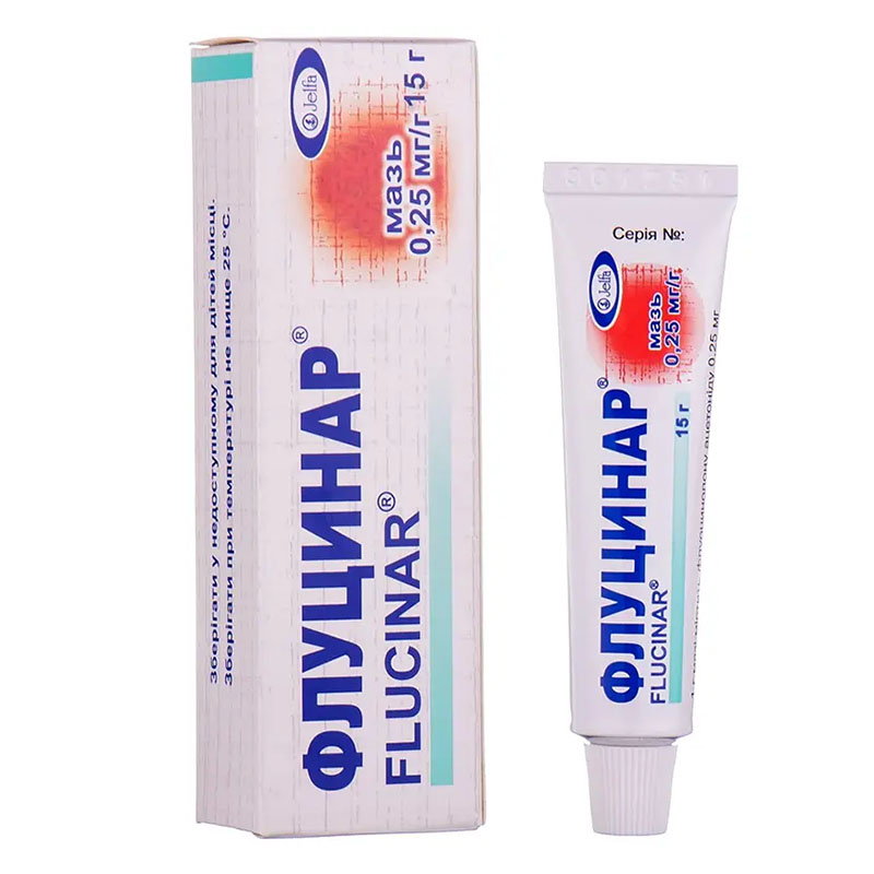 Флуцинар мазь 0.25 мг/мл по 15 г у тубах 1 шт.