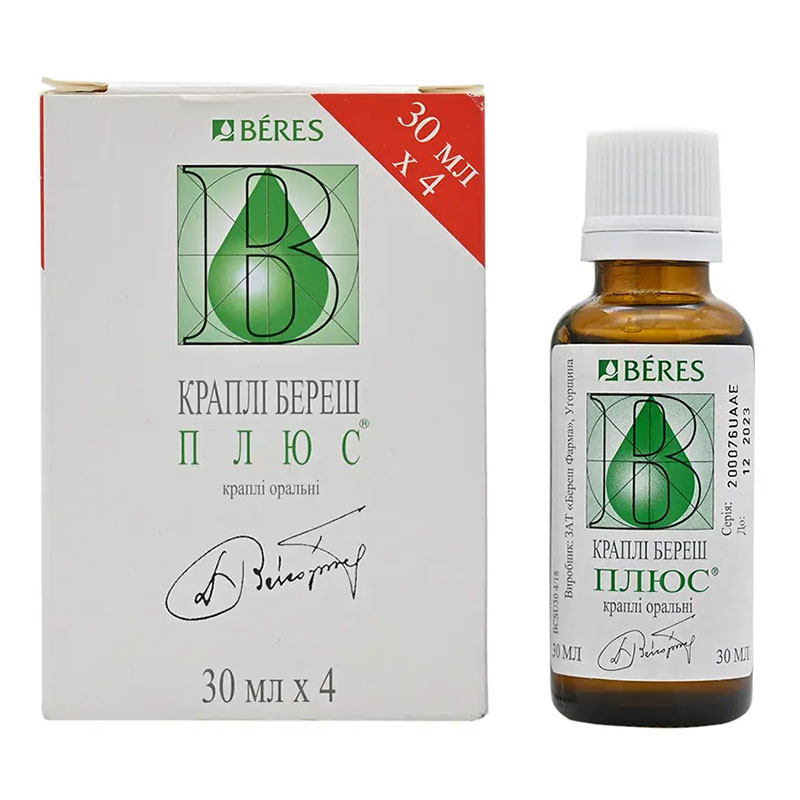 *Береш плюс краплі фл. 30мл №4