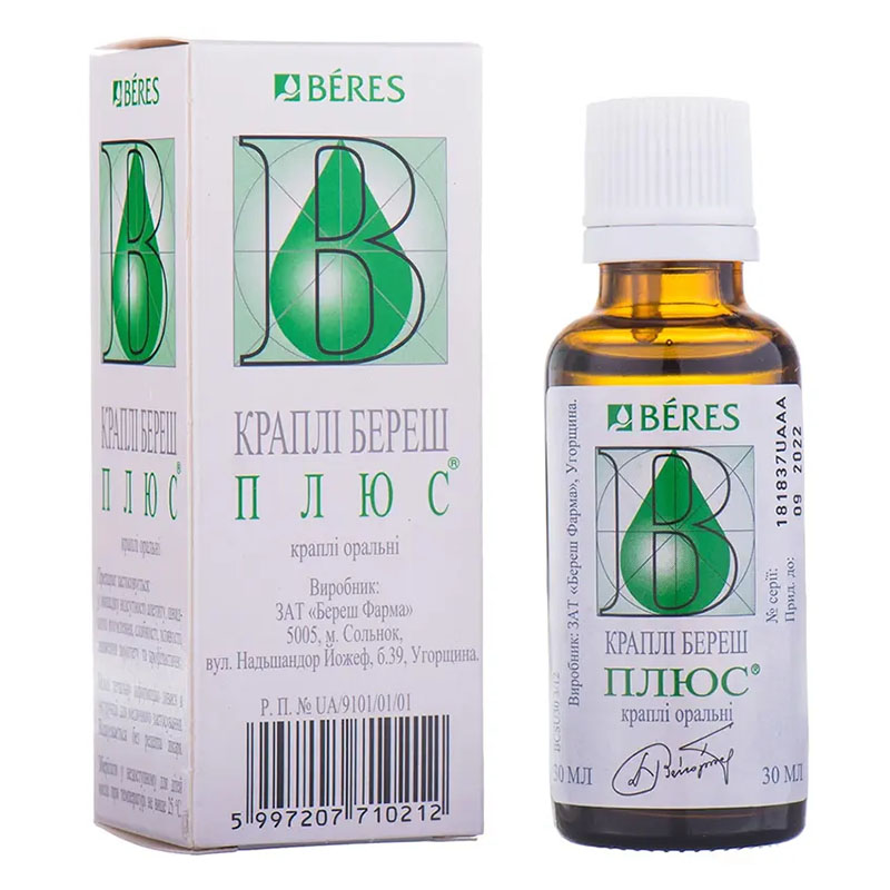 Береша краплі по 30 мл у флаконі 1 шт.