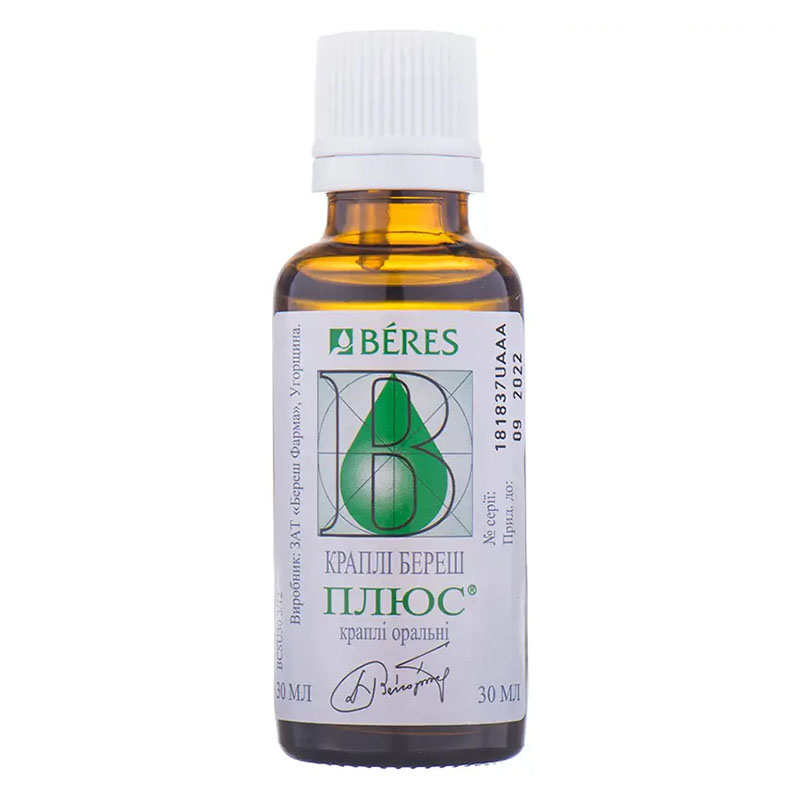 Береша краплі по 30 мл у флаконі 1 шт.