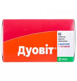 Дуовит таблетки по 60 шт. (10х6)