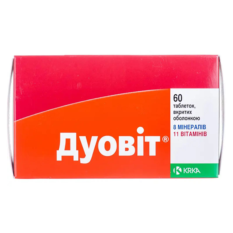 Дуовіт таблетки по 60 шт. (10х6)
