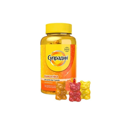 *Віта-Супрадин Ведмежуйки жувальні пастилки №30