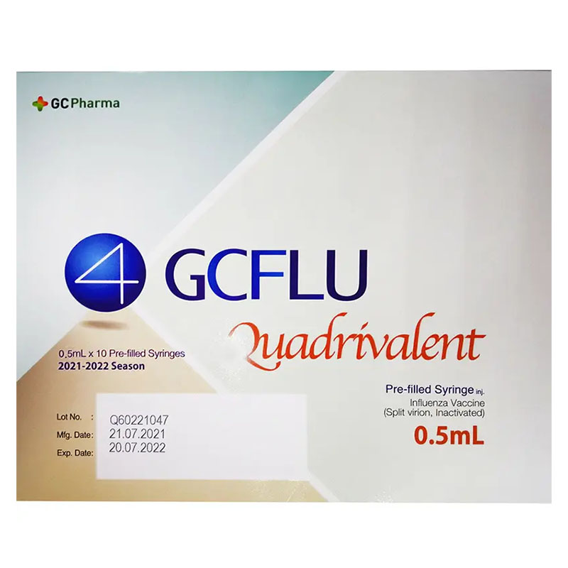 ДжіСі Флю Квадрівалент вакцина для профілактики грипу суспензія для ін'єкцій по 0,5 мл у шприцах 10 шт