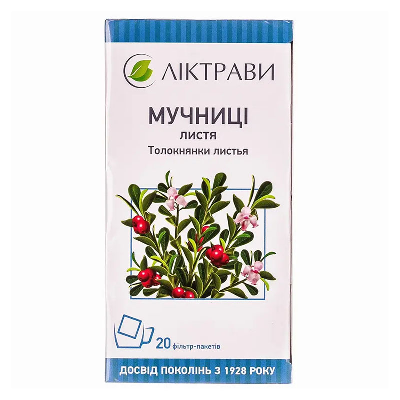 Мучниці листя по 2 г у фільтр-пакетиках 20 шт. - Лектравы