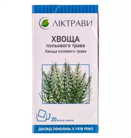 Хвоща польового трава по 1.5 г у фільтр-пакетиках 20 шт. - Ліктрави