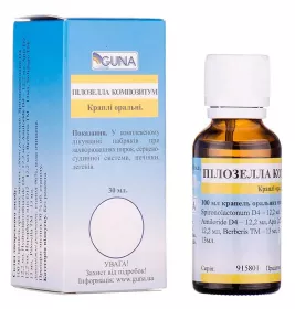 Пілозелла композитум краплі по 30 мл у флаконі 1 шт.