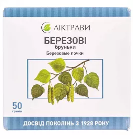 Березовые почки по 50 г в пачке - Лектравы