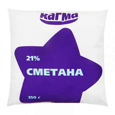 *Сметана Кагма 21% пленка 350 г *Сметана Кагма 21% пленка 350 г