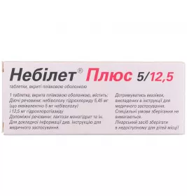 Небілет Плюс таблетки по 5 мг/12,5 мг 28 шт.