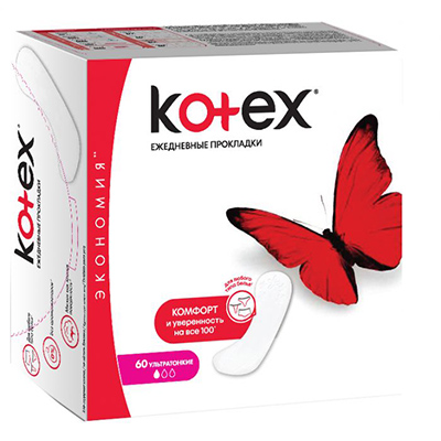 Прокладки Kotex Щоденні Lux Супер Слім Део №50+10