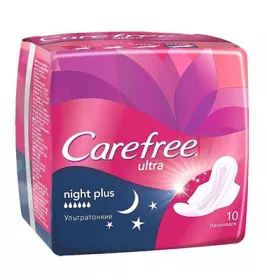 *Прокладки Carefree ultra night plus №10