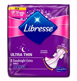 Прокладки LibresseUltra Night wing Ultra thin №10/8