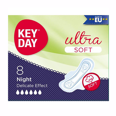 *Прокладки KEY DAY 621/1188  ультра тонкі з крильцями ULTRA SOFT SUPER №8