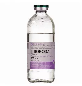 Глюкоза розчин для інфузій 10% по 200 мл у флаконі 1 шт. - Юрія-Фарм