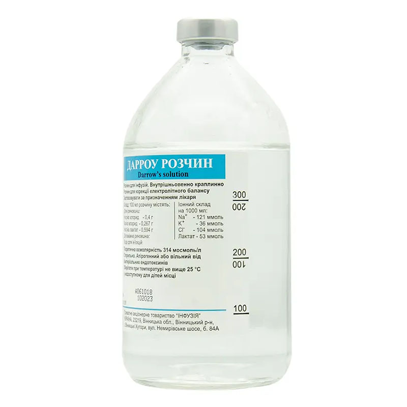 Дарроу розчин для інфузій по 400 мл у флаконі 1 шт.