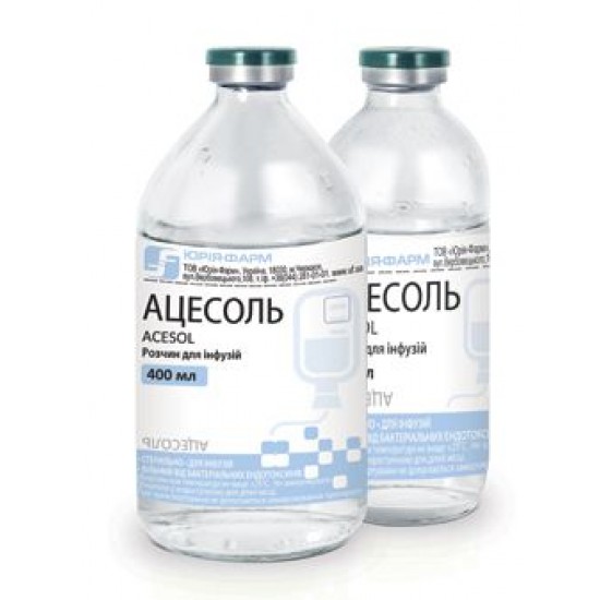 Ацесоль розчин для інфузій по 400 мл у пляшці
