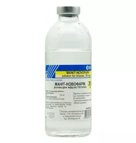 Маніт розчин для інфузій 15% по 200 мл у флаконі 1 шт. - Новофарм