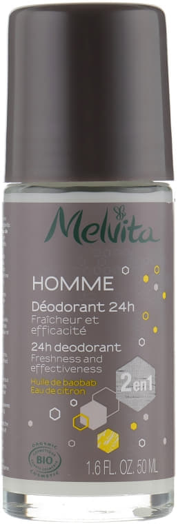 *Дезодорант Melvita 80Z0013 Мужской 24 часа Ролл-Он 50мл
