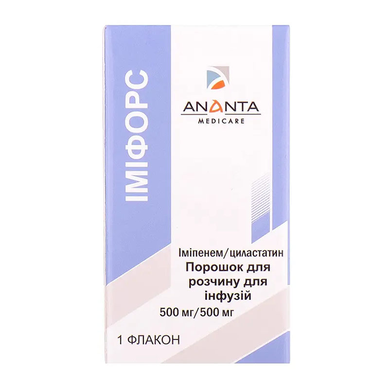 Іміфорс порошок по 500 мг/500 мг у флаконі 1 шт.