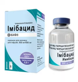 Імібацид порошок по 500 мг/500 мг у флаконі 1 шт.