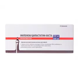 Іміпенем/Циластатин-Віста порошок по 500 мг/500 мг у флаконі 10 шт.