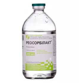 Реосорбілакт розчин для інфузій 400 мл у флаконі 1 шт. - Юрія-Фарм