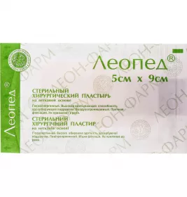 Лейкопластир ЛЕОПЕД прозр.стер.пов'язка 5смх9см №1 (50шт. в уп.)