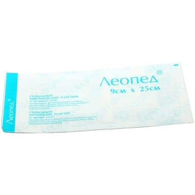 Лейкопластир ЛЕОПЕД прозр.стер.пов'язка 9смх25см №1 (25шт. в уп)