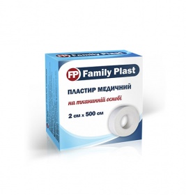 *Лейкопластырь FP Family Plast мед. тканый катушка 2см*5м
