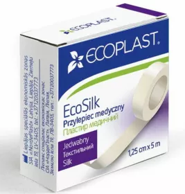 *Лейкопластырь ECOPLAST ЭкоСилк текстильный катушка 1,25см*5м