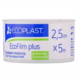 *Лейкопластир ECOPLAST ЕкоФілм полімерний водостійкий котушка 2,5см*5м
