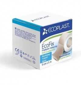 *Лейкопластир ECOPLAST ЕкоФікс тканий котушка 5см*5м