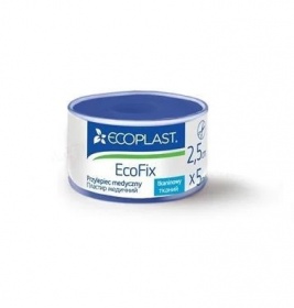 *Лейкопластырь ECOPLAST ЭкоФикс тканый катушка 2,5cм*5м