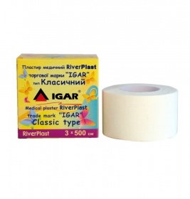 *Лейкопластир River Plast 3x500 класич.бавовн.осн.