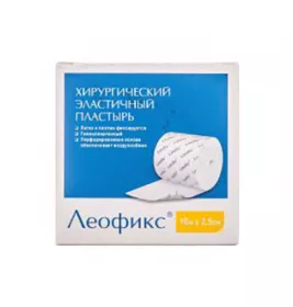 *Лейкопластир ЛЕОФІКС хір.эласт.нетк.2,5смх10м №1