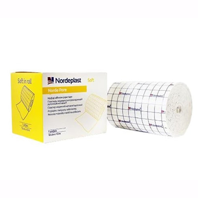 *Лейкопластир NORDEPLAST НордеПор Софт медичний нетканий рулон 10см*10м