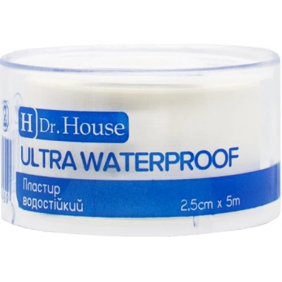 *Лейкопластрь H Dr.House Ватерпруф водостойкий 2,5смх5м *Лейкопластрь H Dr.House Ватерпруф водостойкий 2,5смх5м