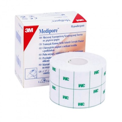 *Лейкопластир 3M хір.неткан.лайн.5см*10м Medipore 2991/1 №1