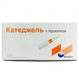 Катеджель з лідокаїном гель по 12.5 г у шприц-тубах 5 шт.