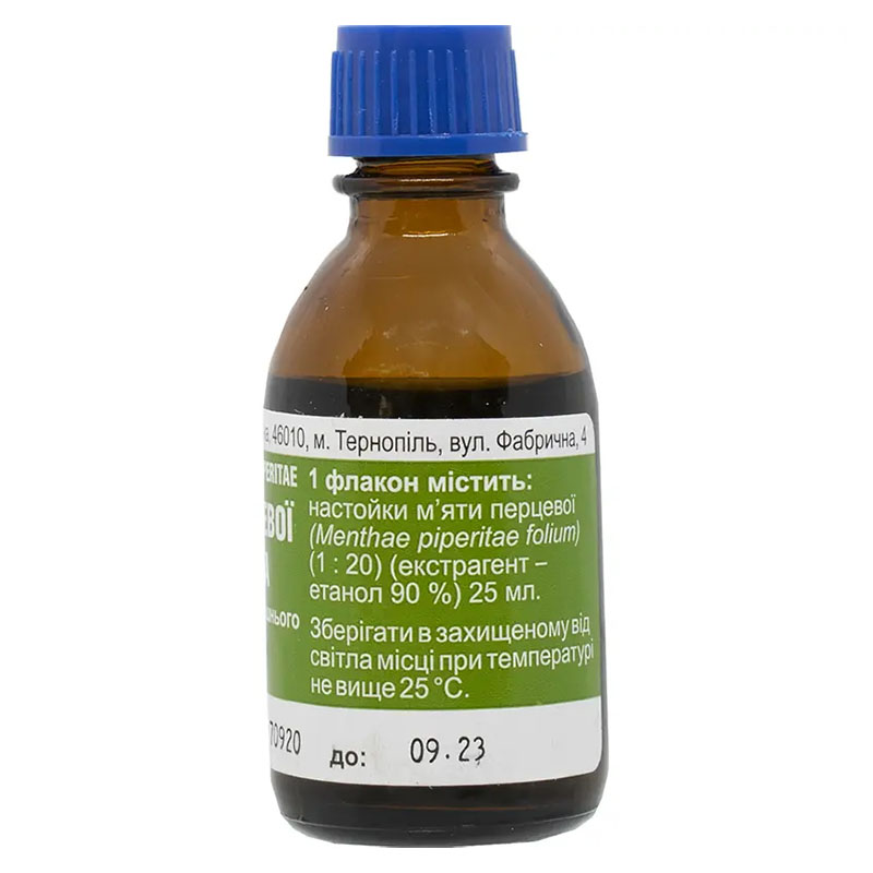 Мяты перечной настойка 25 мл во флаконе