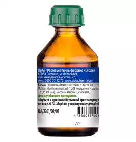 М'яти перцевої настойки по 25 мл у флаконі 1 шт. - Віола