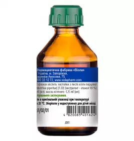 М'яти перцевої настойки по 25 мл у флаконі 1 шт. - Віола