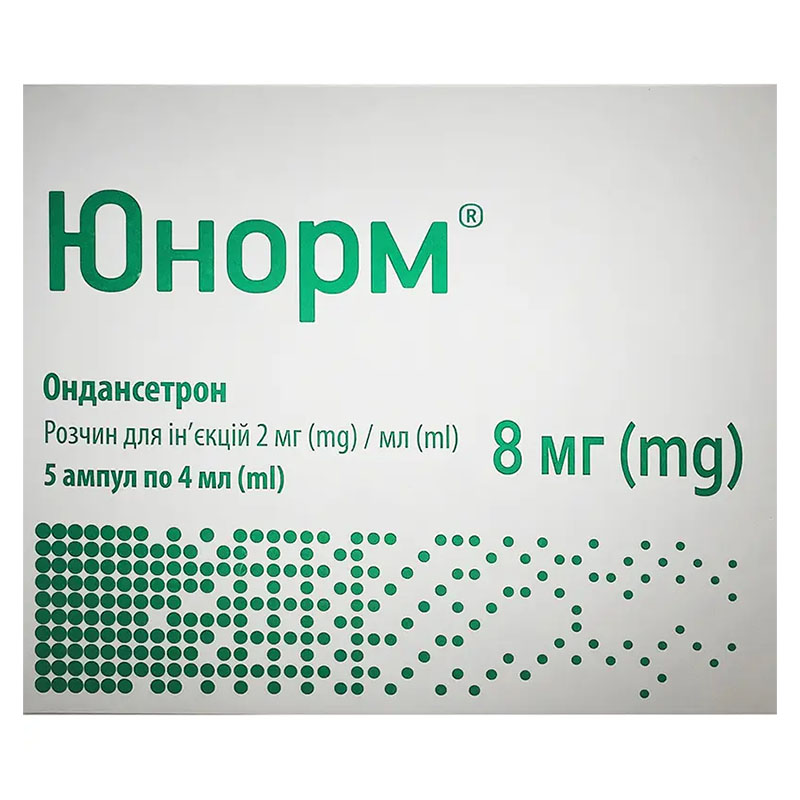 Юнорм розчин для ін'єкцій 2 мг/мл в ампулах по 4 мл 5 шт.
