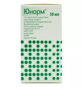 Юнорм сироп 4 мг/5 мл по 50 мл у флаконі 1 шт.