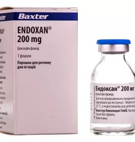 Ендоксан 200 мг порошок по 200 мг у флаконі 1 шт.